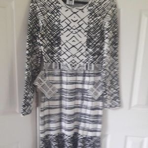 BCBG MaxAzria Black & White Dress